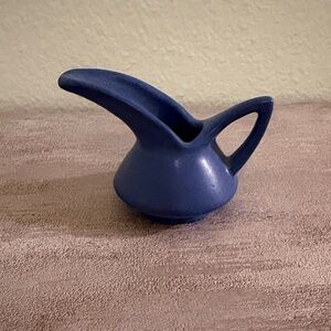 Elegant Mini Blue Ceramic Pitcher